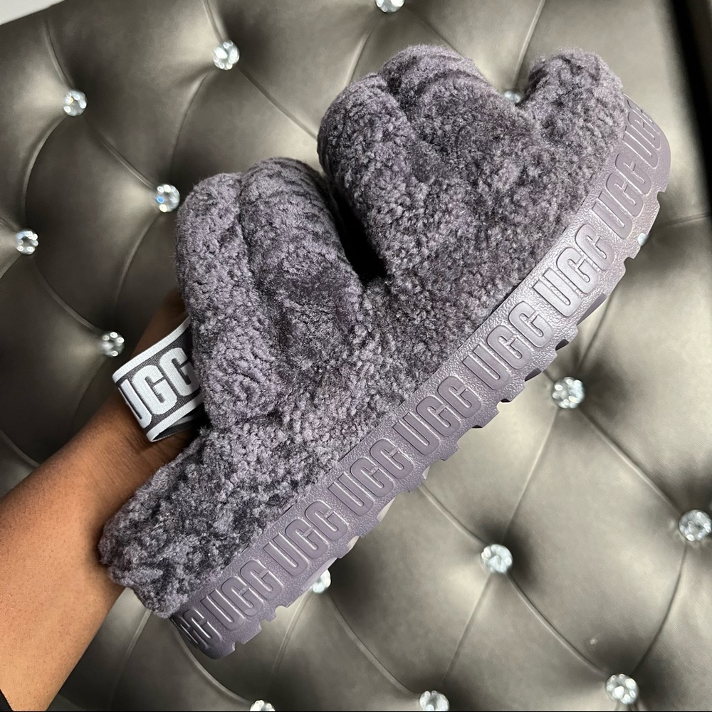 Ugg Grey Oh Fluffita Fur Slides - image 6
